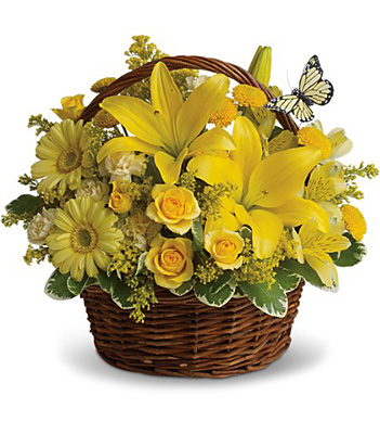 Basket Full of Wishes from Richardson's Flowers in Medford, NJ